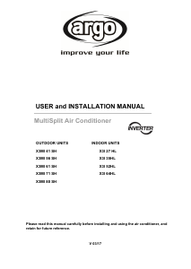 Handleiding Argo X3MI 61 SH Airconditioner