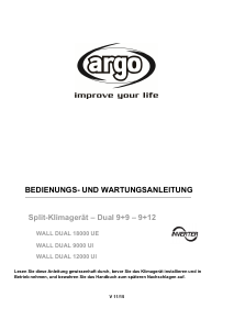 Bedienungsanleitung Argo WALL DUAL 12000 UI Klimagerät