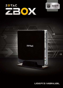 Manual ZOTAC ZBOX-BI320 Desktop Computer