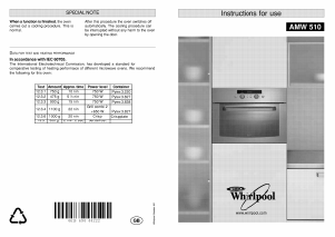 Handleiding Whirlpool AMW 510 WH Magnetron