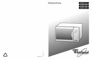 Bruksanvisning Whirlpool AVM 210 WP AV Mikrobølgeovn