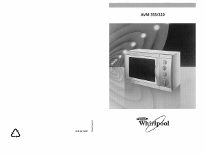 Manual de uso Whirlpool AVM 220 WP WH Microondas