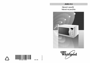 Manuál Whirlpool AVM 414/1/WHITE Mikrovlnná trouba