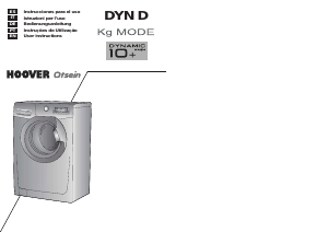 Manual Hoover DYN 8145DS2-EGY Máquina de lavar roupa