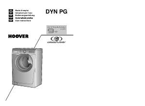 Bedienungsanleitung Hoover DYN 9166PG/L-S Waschmaschine