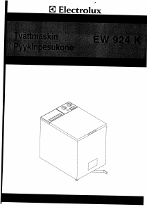 Bruksanvisning Electrolux EW924K Tvättmaskin