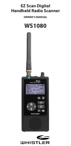 Manual Whistler WS1080 Radio Scanner