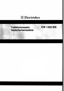 Bruksanvisning Electrolux EW1455WE Tvättmaskin