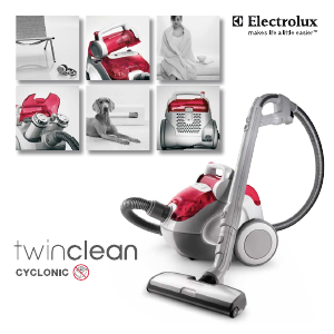 Käyttöohje Electrolux Z8210 TwinClean Pölynimuri