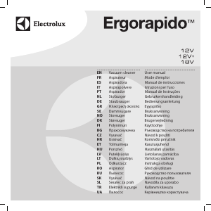 Manual de uso Electrolux ZB2901 ErgoRapido Aspirador