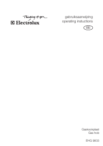 Manual Electrolux EHG9833X Hob