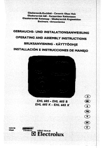 Handleiding Electrolux EHL605K Kookplaat
