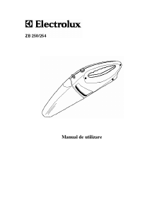 Manual Electrolux ZB250X Aspirator de mână