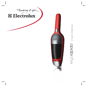 Manual de uso Electrolux ZB272RF ErgoRapido Aspirador de mano