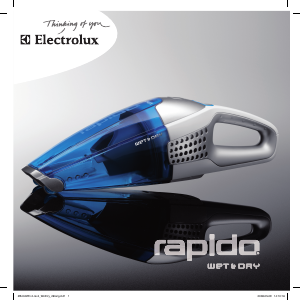 Návod Electrolux ZB406 Rapido Ručný vysávač