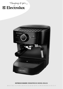 Kasutusjuhend Electrolux EEA250 Espressomasin