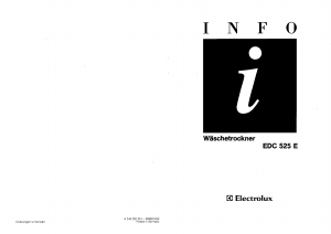 Bedienungsanleitung Electrolux EDC525 Trockner