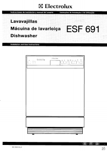 Handleiding Electrolux ESF691 Vaatwasser