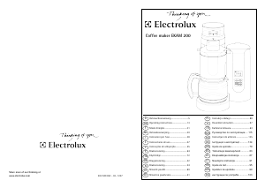 Kasutusjuhend Electrolux EKAM200 Kohvimasin