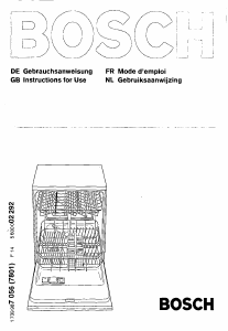 Bedienungsanleitung Bosch SGI4550 Geschirrspüler