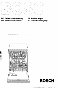 Bedienungsanleitung Bosch SGS2009 Geschirrspüler