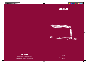 Manual de uso Alessi SG68 Tostador