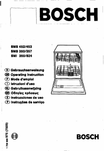 Manual Bosch SMI3506 Máquina de lavar louça