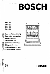 Manual Bosch SMI5500 Máquina de lavar louça
