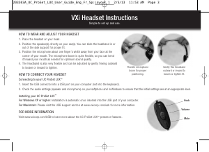 Manual de uso VXi UC ProSet LUX Headset