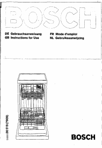 Handleiding Bosch SRI3002 Vaatwasser