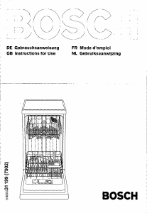 Mode d’emploi Bosch SRS4662 Lave-vaisselle