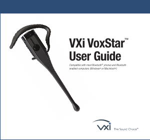 Manual VXi VoxStar Headset