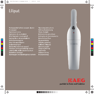 Manual AEG AG14122 Liliput Handheld Vacuum