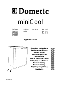 Manual de uso Dometic EA3120 Refrigerador
