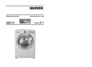 Manual Hoover DST 10166PG-80 Washing Machine