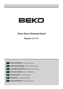 Manuale BEKO HBG70 Cappa da cucina