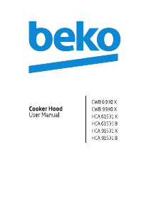 Руководство BEKO HCA61531B Кухонная вытяжка