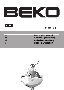 Bedienungsanleitung BEKO B 1900 HCA Gefrierschrank