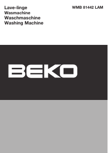 Mode d’emploi BEKO WMB 81442 LAM Lave-linge