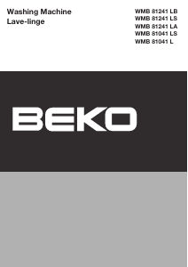 Manual BEKO WMB 81241 LA Washing Machine