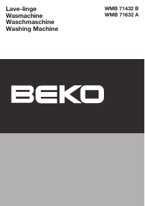 Handleiding BEKO WMB 71432 B Wasmachine