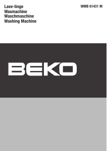 Handleiding BEKO WMB 61431 M Wasmachine