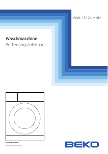 Bedienungsanleitung BEKO WML 15126 MNE+ Waschmaschine