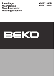 Mode d’emploi BEKO WMB 71632 A Lave-linge