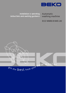 Manual BEKO ECO WMB 81445 LW Washing Machine