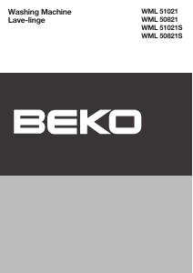 Mode d’emploi BEKO WML 50821 S Lave-linge