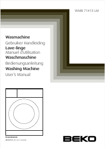 Manual BEKO WMB 71413 LM Washing Machine