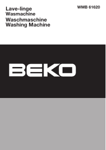 Mode d’emploi BEKO WMB 61620 Lave-linge