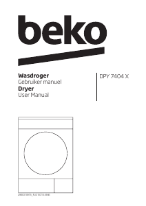 Manual BEKO DPY 7404 X Dryer