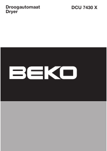 Bruksanvisning BEKO DCU 7430 X Torktumlare